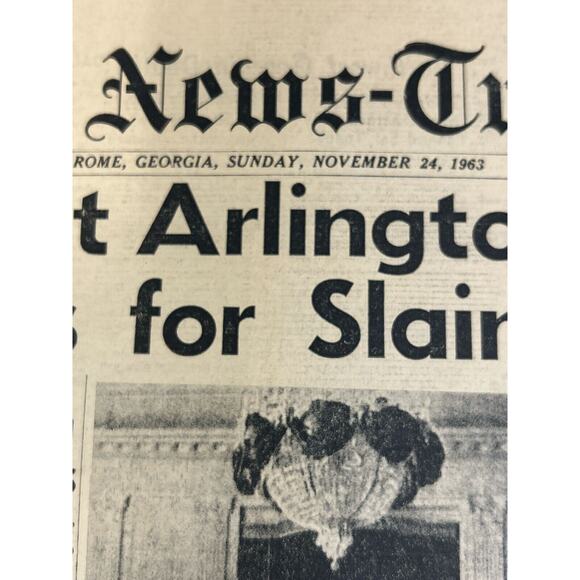 Vintage Newspaper Kennedy Funeral Set Nov 24,1963 Collectable - Picture 2 of 7